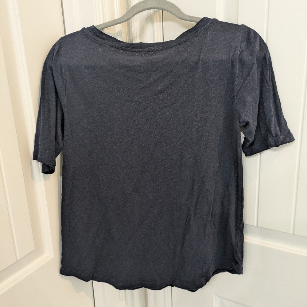 Loft Vintage Soft Short Sleeve Navy Blue Tee